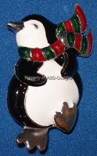 Happy Feet Winter Emperor Penguin Holiday Brooch 6385  