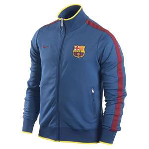   Mens Barcelona Authentic N98 Soccer Jacket Blue 419901 486 2XL  