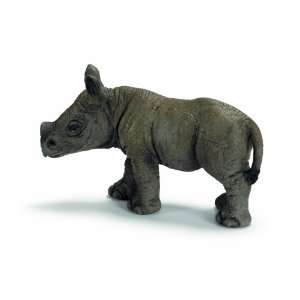  Schleich African Black Rhino Calf Figure: Toys & Games