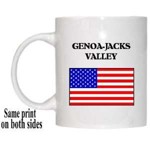  US Flag   Genoa Jacks Valley, Nevada (NV) Mug Everything 