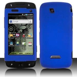 Rubber Blue Hard Case Phone Cover T Mobile Sidekick 4G  