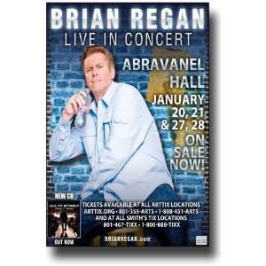  Brian Regan Poster   Concert Flyer   All By Myself Tour 