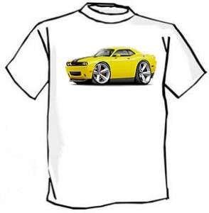 2010 12 Dodge Challenger SRT8 Muscle Car Cartoon Tshirt  