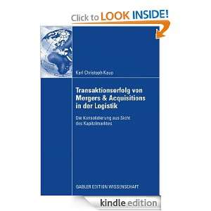   Christoph Kaup, Prof. Dr. Dirk Schiereck  Kindle Store