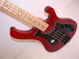 Dean Motto Electric Bass, Trans Red, USA DMT J Hot Pickups, MOTTO TRD 