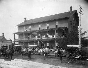 Photo 1890 Au Sable, Michigan View   Winchester Hotel  