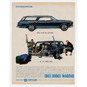  1963 Dodge 880 Wagon Space Race Print Ad (12377)