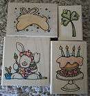 Whipper Snapper Stamp Lot Rabbits, Cake, and Clover BRAND NEW
