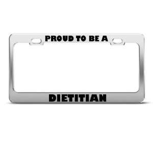  Proud To Be A Dietitian Career Profession license plate 