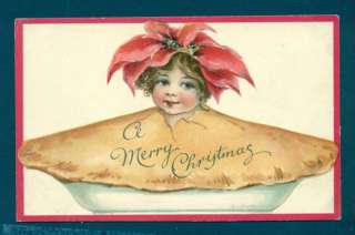 P5753 Marcelius postcard, Girl in a pie, Nister 1979  