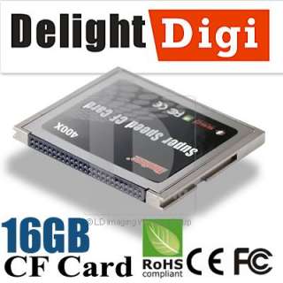   Compact Flash 16GB 400x Memory Card 50 Pin Fr 5D Mark II 5D3 7D DSLR