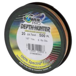 PowerPro Depth Hunter 20 lb.   500 feet Braided Fishing Line:  