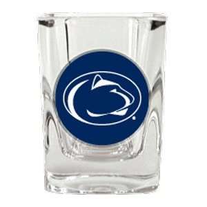  Penn State Nittany Lions Square Shot Glass   2 oz.: Sports 