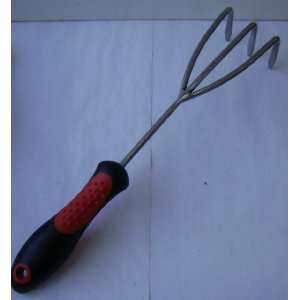   with Soft Grip Handle   3 Prong Rake   14 inches long   2 inches deep