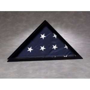 Flag Display Large w/ Black Frame Clear Front  Sports 