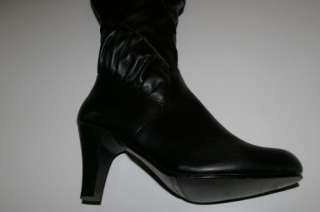 613 Damen Stiefel schwarz Absatz 8 cm chic 39 A34  