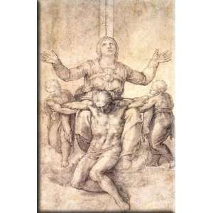  Study for the Colonna Pietà 19x30 Streched Canvas Art by 