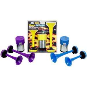   Dual Tone Xtreme Air Horns   Red Trumpets and Hose: Automotive