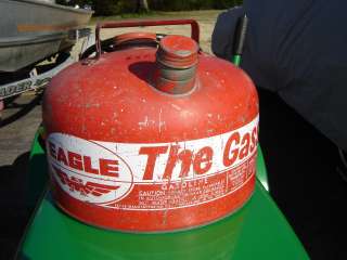 Vintage Eagle 2.5 Gallon Metal Gasser Gasoline Gas Can  