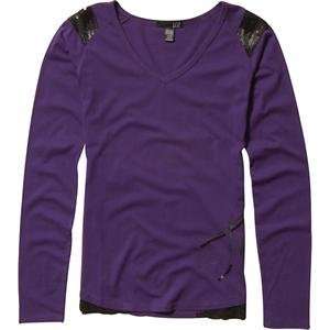  Fox Racing Womens Star Long Sleeve Shirt   Large/Purple 