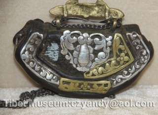 Wonderful Amazing Old Antique Tibetan Noble Silvered Purse  