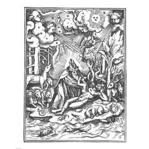   Holbein Dance of Death I  8 x 10  Poster Print