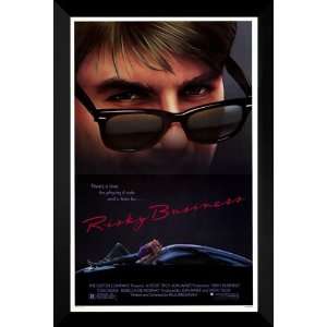  Risky Business FRAMED 27x40 Movie Poster: Tom Cruise: Home & Kitchen