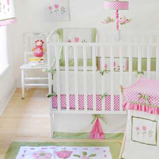 My Baby Sam Tickled Pink Baby Bedding 8 Piece Crib Bedding Set  