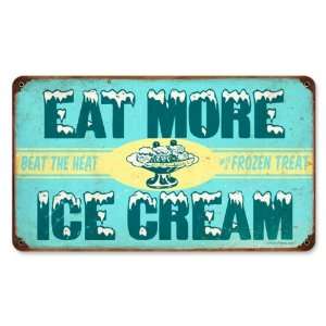  Ice Cream Food and Drink Vintage Metal Sign   Victory 