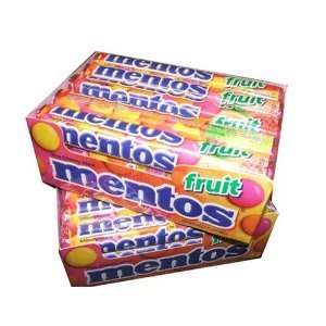 Mentos Chewy Candy, Mixed Fruit Flavor, 1.32 Ounce Rolls (pack of 30 