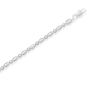   Silver 7 Inch Round/Melon Bead Bracelet West Coast Jewelry Jewelry