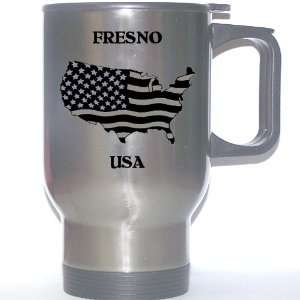  US Flag   Fresno, California (CA) Stainless Steel Mug 