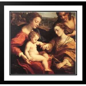  Correggio 21x20 Framed and Double Matted The Mystic 