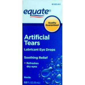  Equate: Sterile Artificial Tears Lubricant Eye Drops, .5 