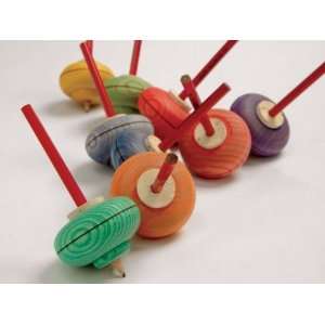  Wooden Spinning Top   Picture Toys & Games