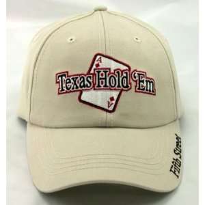  Khaki Ace Texas Holdem Poker Hat