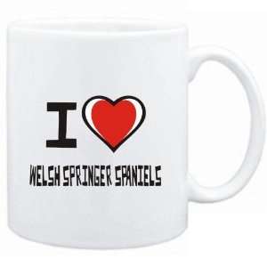  Mug White I love Welsh Springer Spaniels  Dogs: Sports 