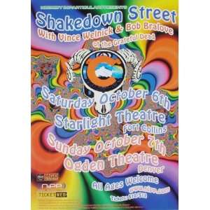  Shakedown Street Denver 2001 Original Concert Poster