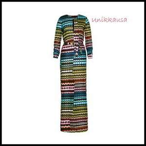 Fashion Star(R) H&M Multi color Jersey Maxi Dress by Nikki NEW ready 