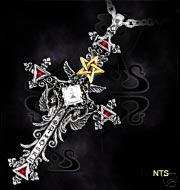 Alchemy Gothic  Illuminati Cross  Necklace  