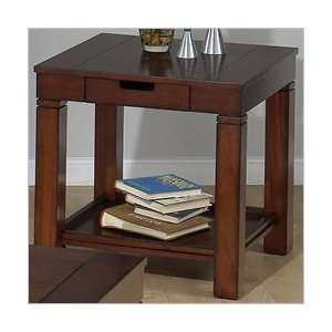   307 3 Series Square Wood End Table In Cranston Cherry