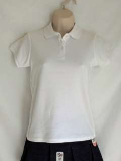 Arrow Girls Cut White Short Sleeve Polo Shirt   Schoolwear Approved 