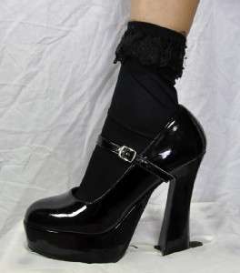 Gothic Lolita Ruffle Socks Lace 80s Punk Rockabilly 50s  