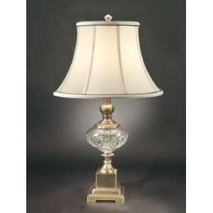 Dale Tiffany San Loren Table Lamp with Antique Brass Mahogany Finish
