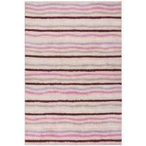  Pink Ziggy Carousel Cotton 4x6 Rug with  