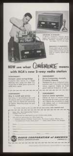 1952 RCA 2 way radio transmitter receiver photo ad  