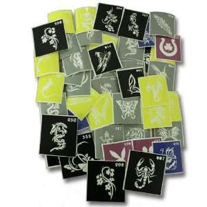 100 two layers of adhesive stencils for face painting, cleaning the 