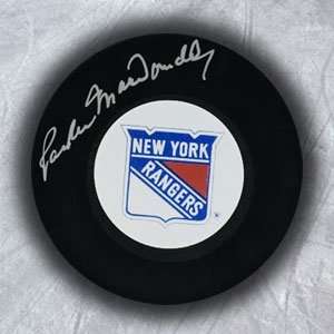  PARKER MacDONALD New York Rangers SIGNED Hockey Puck 