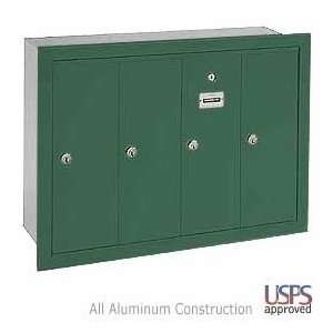   CLUSTER MAILBOX GREEN FINISH RECESSED MOUNTED USPS: Home Improvement