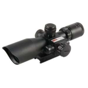  2.5 10X40 Tactical Rifle scope w/Red Laser Sports 